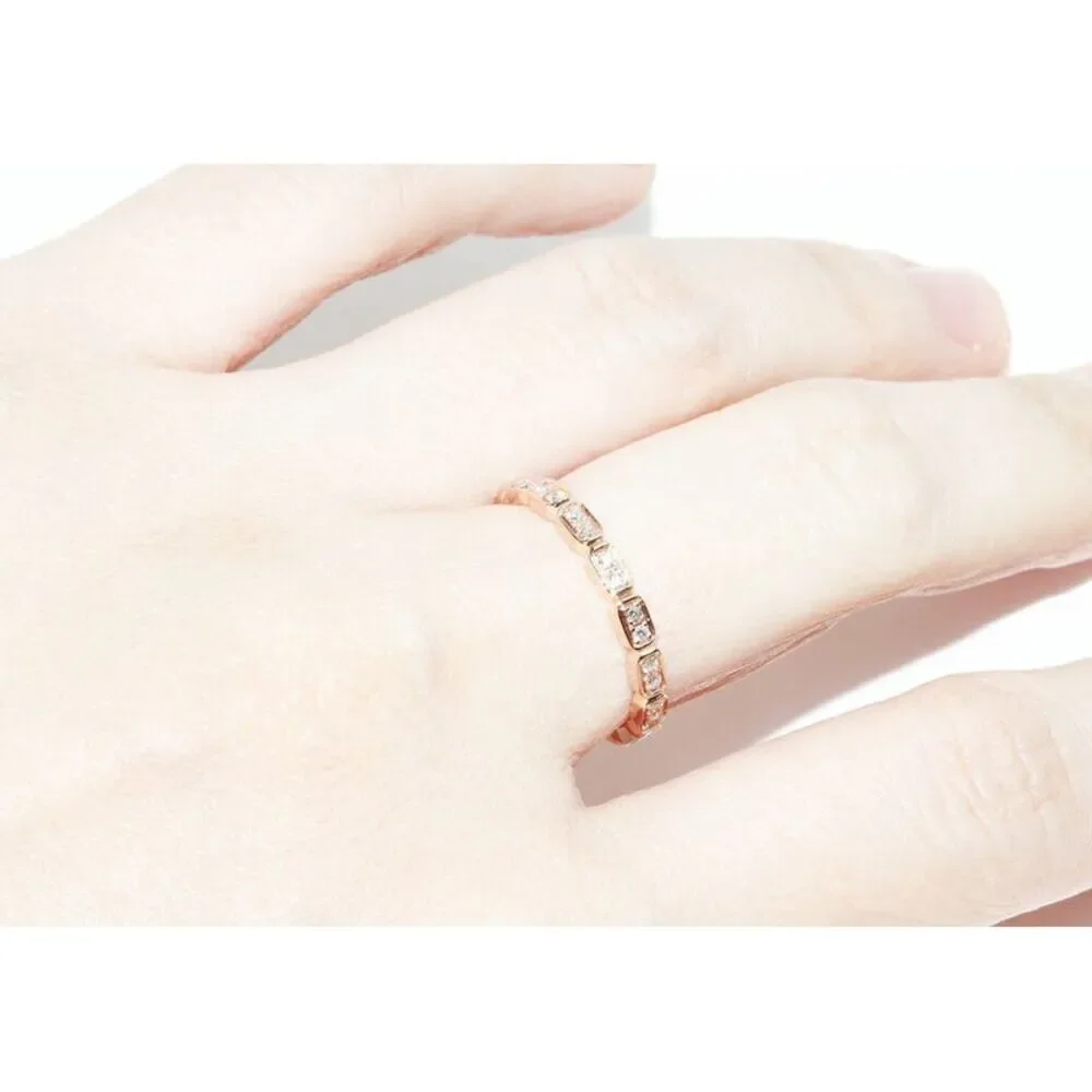 Chanel 18K Pink Gold Première Promesse Ring Diamond Ring J4134